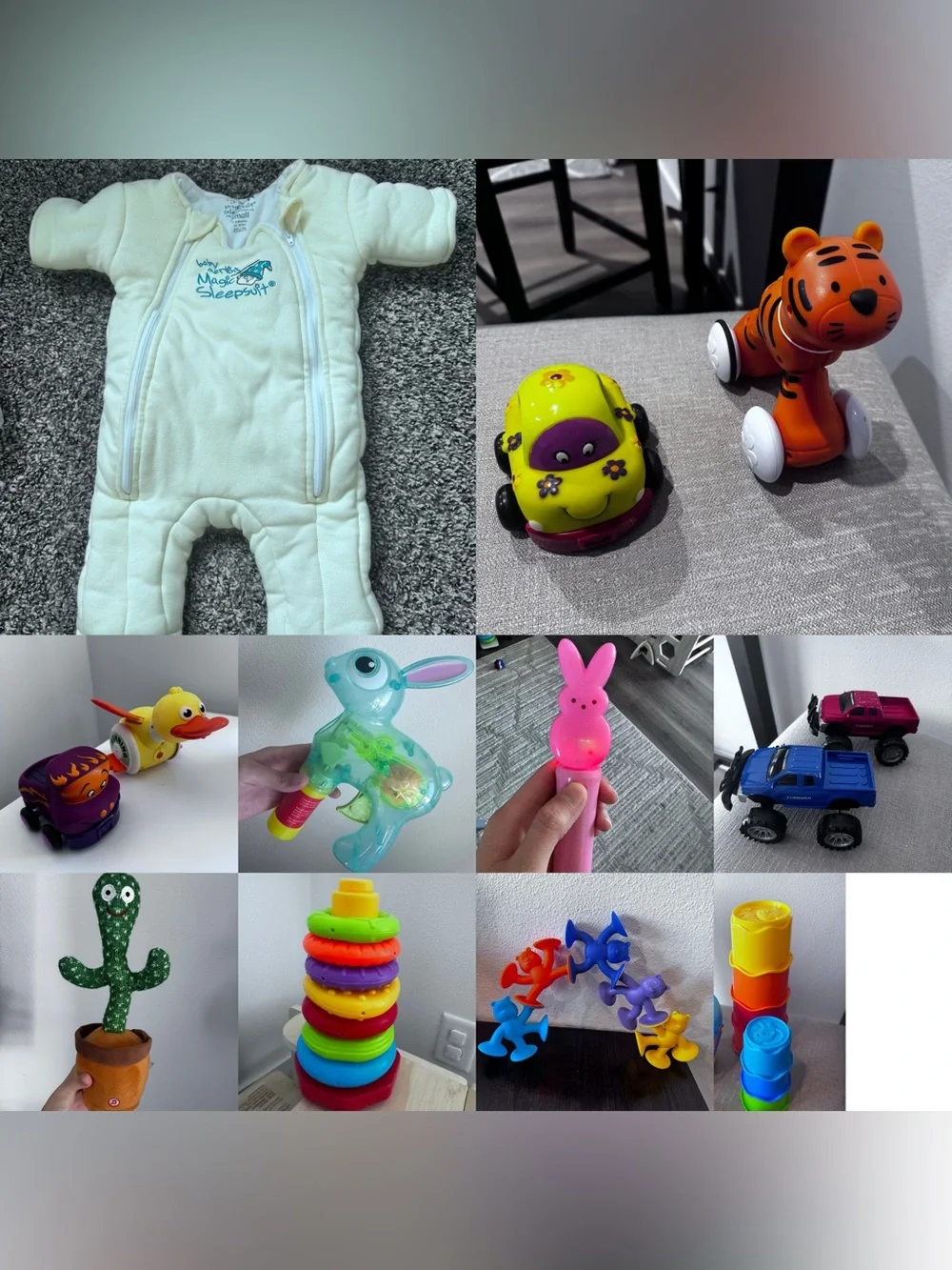 Magic sleepsuit sleep sack and toys